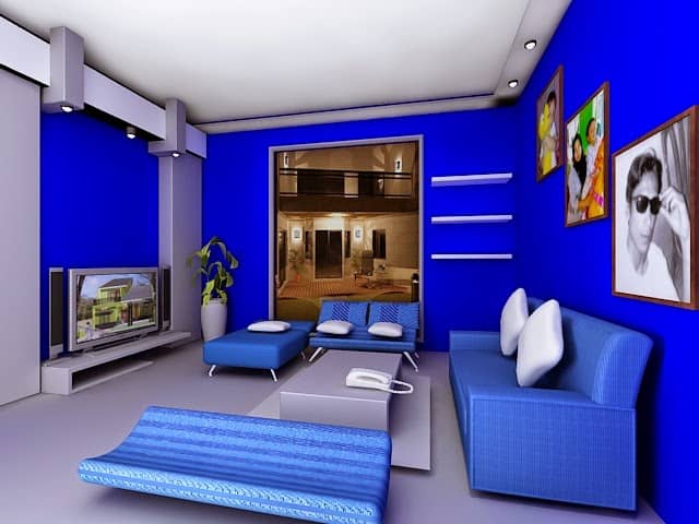 interior-rumah-minimalis-warna-biru-3 - RumahLia.com